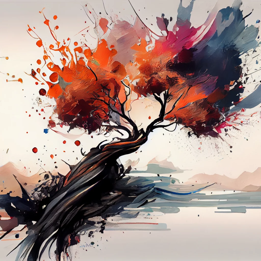 abstract-nature-illustration-tree-backdrop-watercolor-painted-image-generated-by-ai